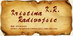 Kristina Radivojšić vizit kartica